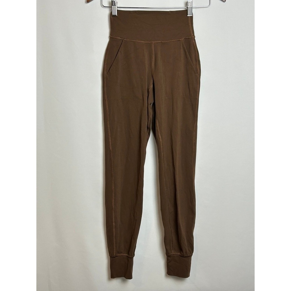 Lululemon Align High-Rise Jogger Brown Nulu Yoga Athleisure Travel Running Gym 0